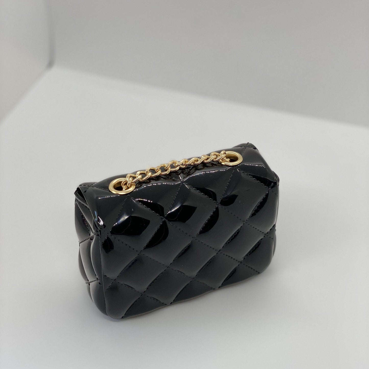 Dark Slate Gray Jelly Quilt Mini Bag (Black)