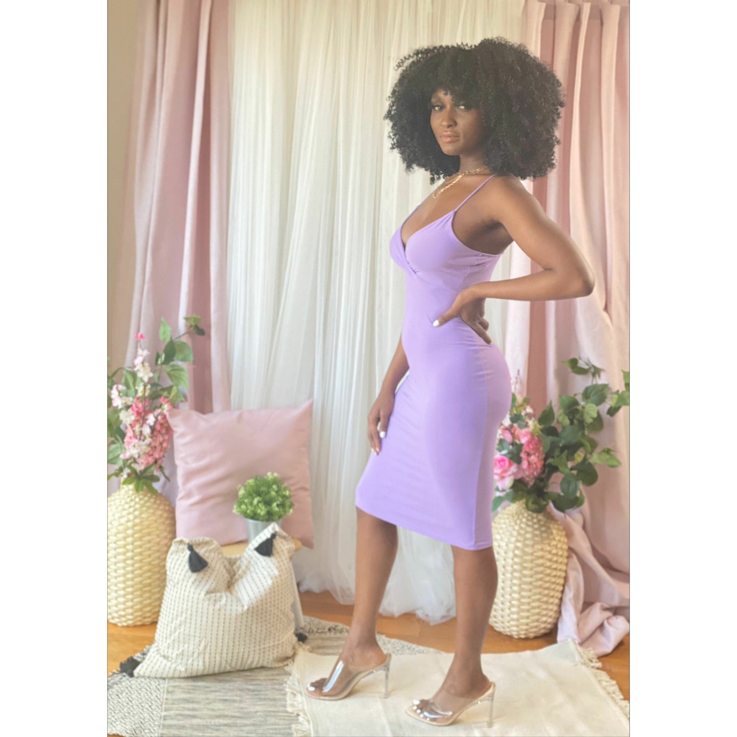 Thistle I'm So Basic Bodycon Dress (Purple)
