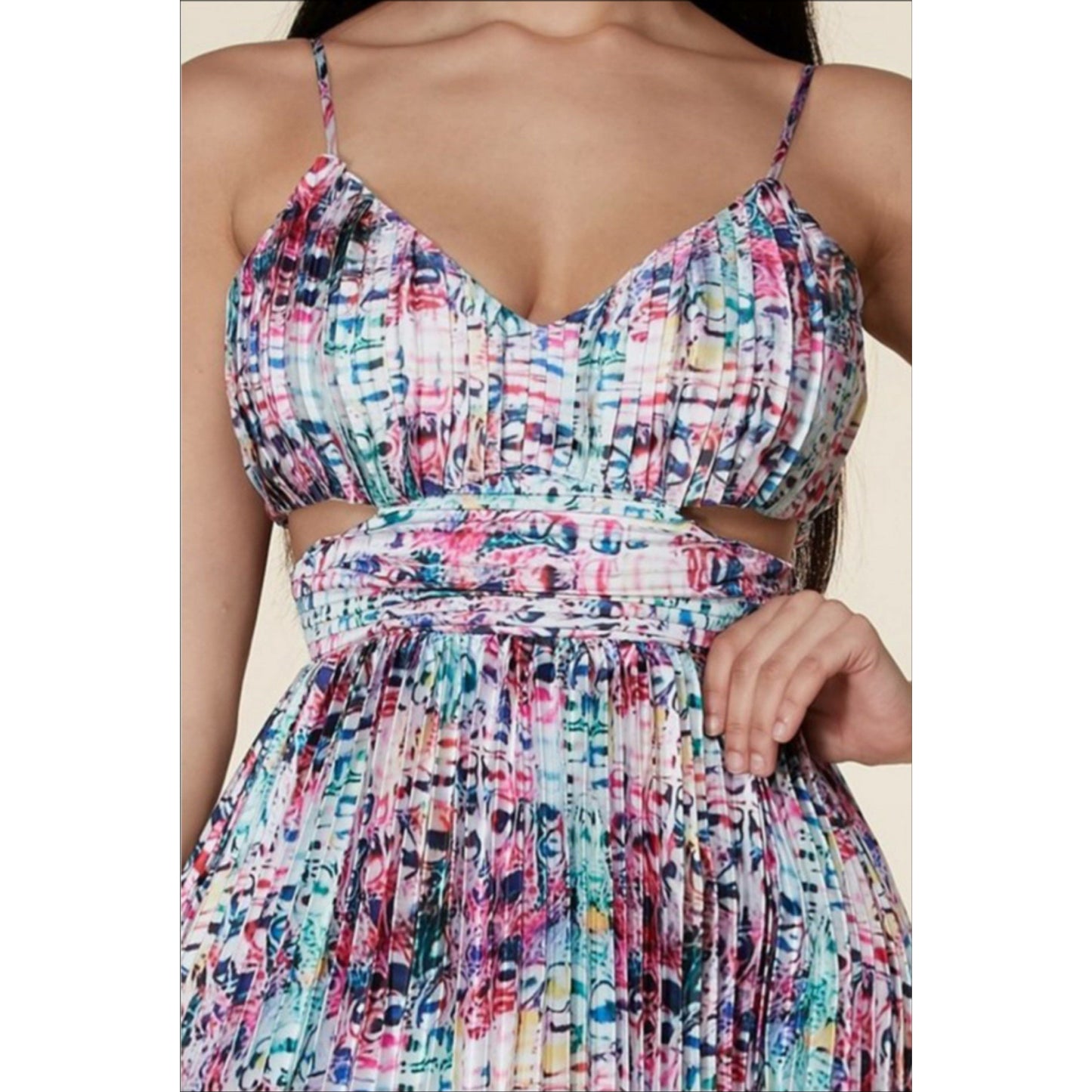 Gray Summer Passion Cut Out Maxi Dress (multi)