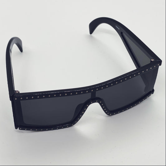 Dark Slate Gray Square Stud Sunglasses (Black)