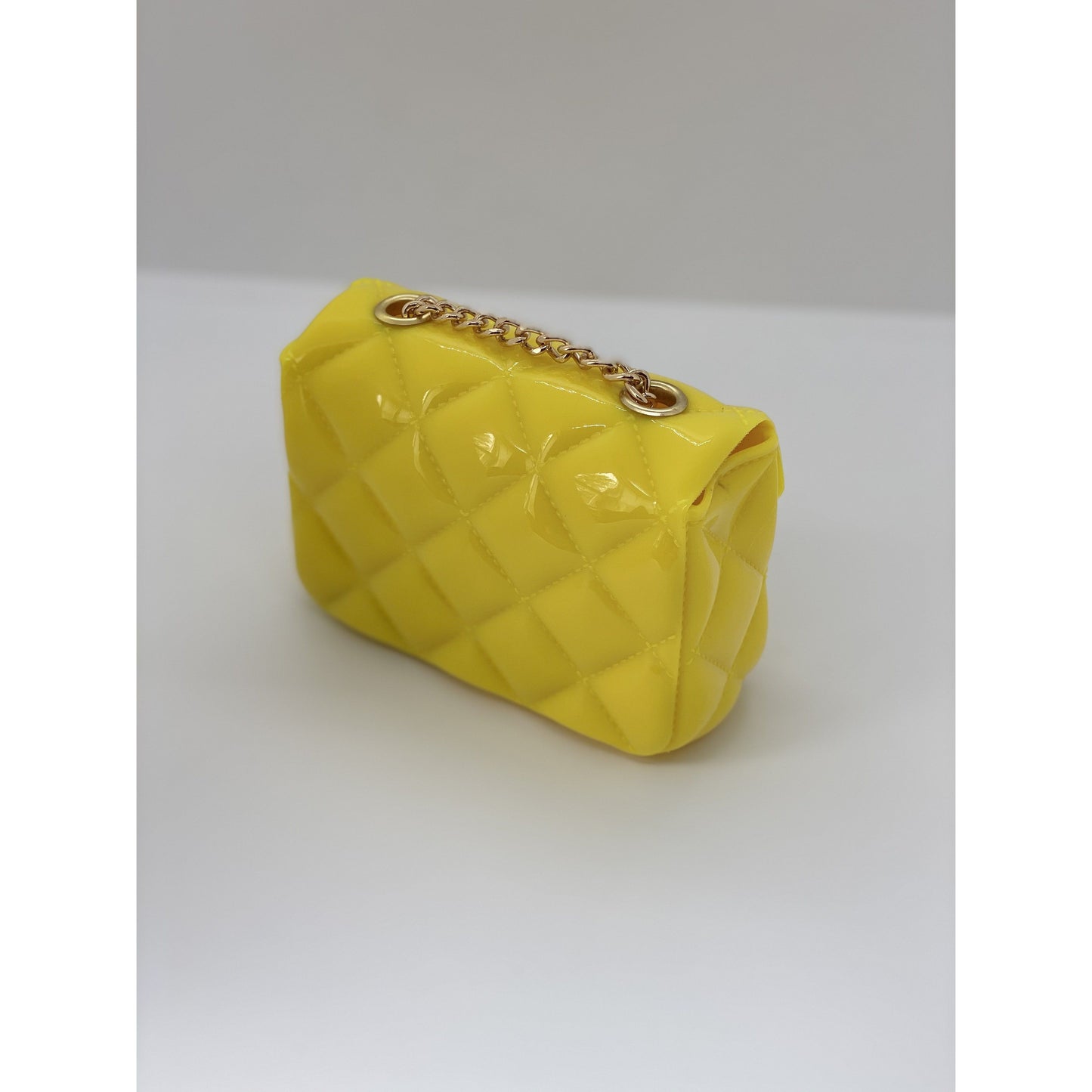 Dark Goldenrod Jelly Quilt Mini Bag (Yellow)