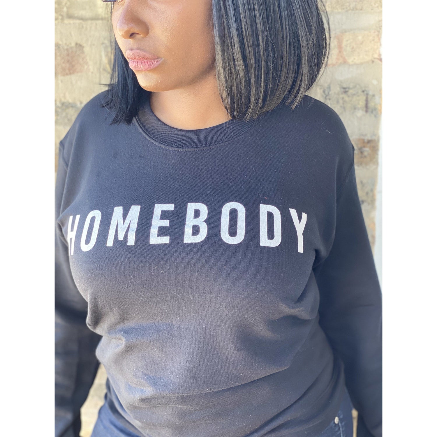 Dim Gray Homebody Sweatshirt (Black)
