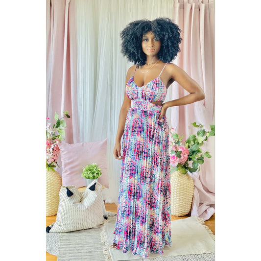 Gray Summer Passion Cut Out Maxi Dress (multi)