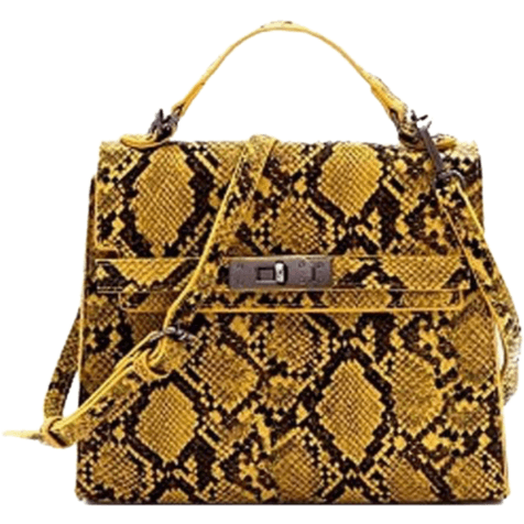Snake Print Mini Bag (yellow) Prettymadness 