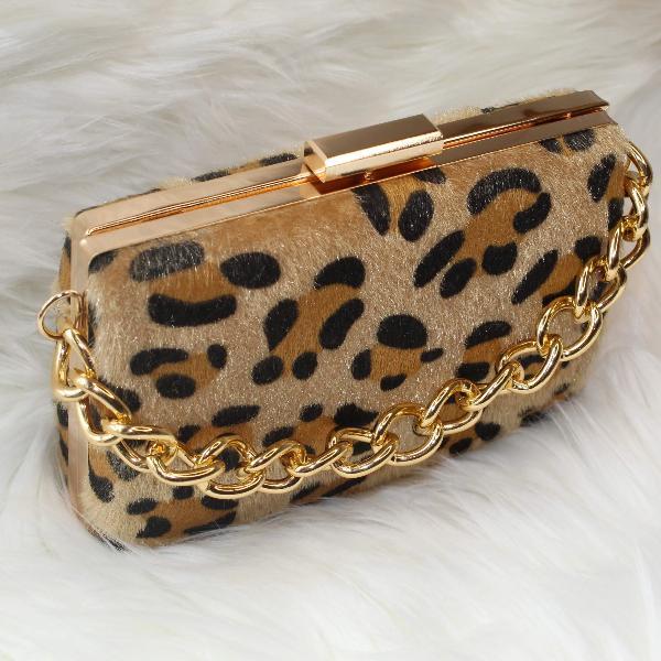 Dim Gray Leopard Mini Bag (Brown)