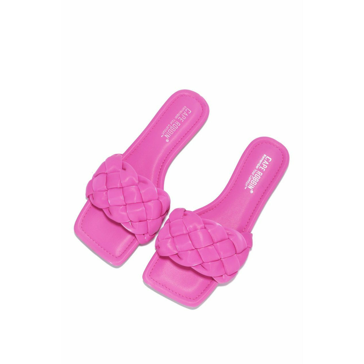 Hot Pink Bella Woven Slides (Pink)